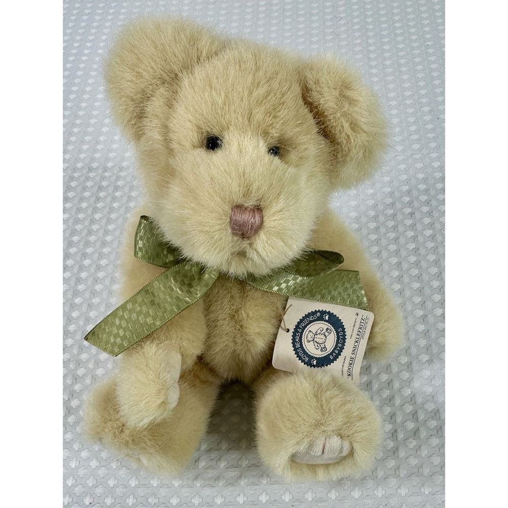BOYDS Bears & Friends Baby Boyds 10" Gold Plush Bear "Kookie Snicklerfritz" NEW